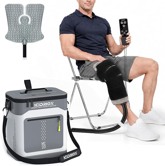Ice Machine for Knee After Surgery, Programmable & Quiet