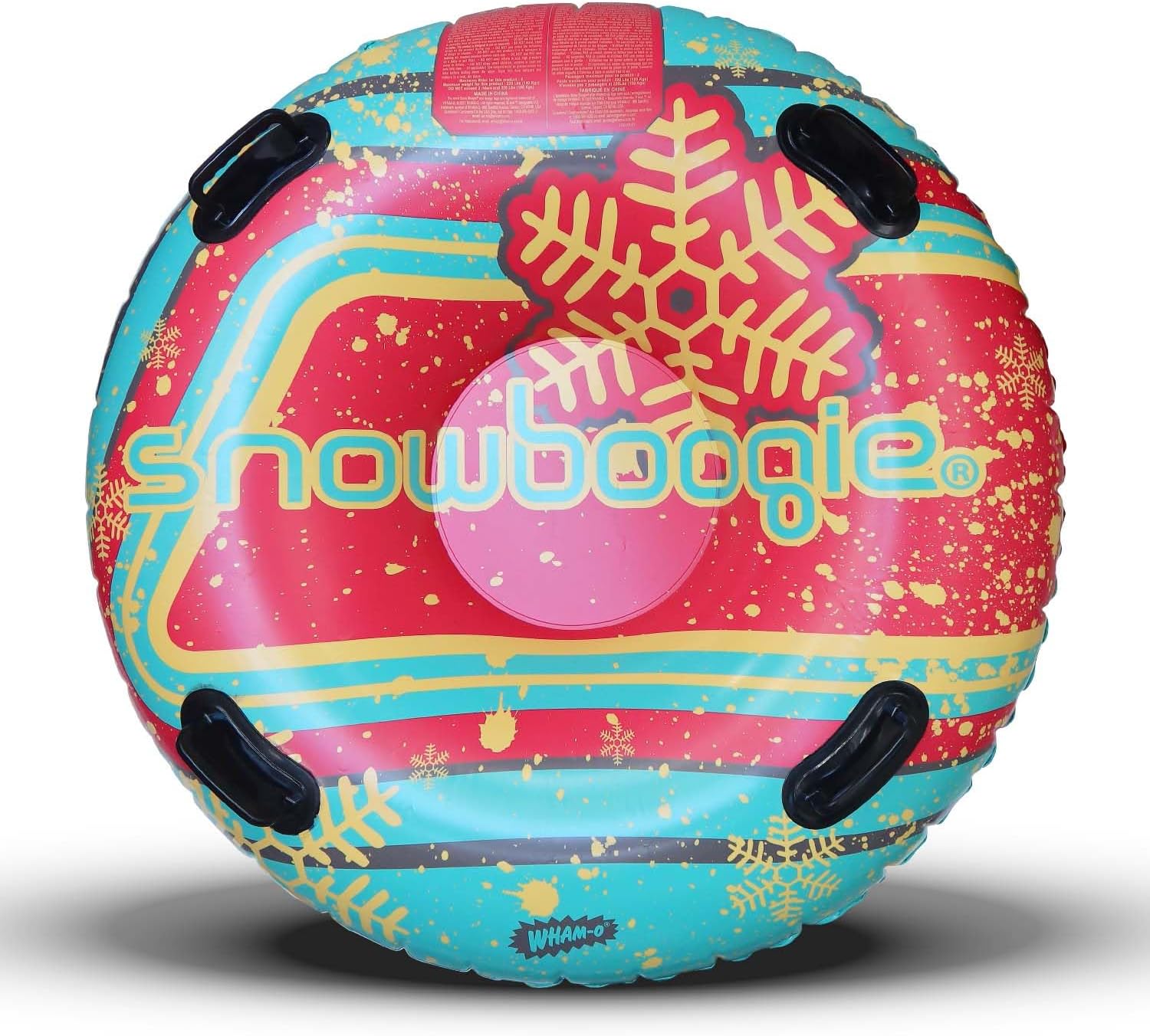 Wham-O Snowboogie Air Tube 48 | Single or Double Rider Snow Sleds | Inflatable Sled with Soft Handles | Slick Bottom | Snow Sledding for Adults & Children | Holidays & Winter 48, Snow