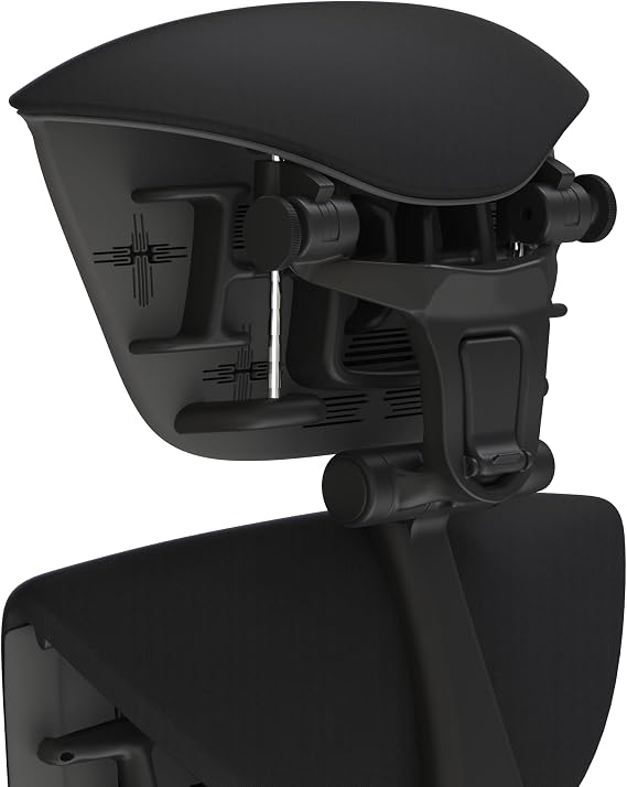 OFFICE LOGIX SHOP Embody Headrest Compatible with Herman Miller Embody Chair (Black Rythem Fabric/Gaphite Frame)