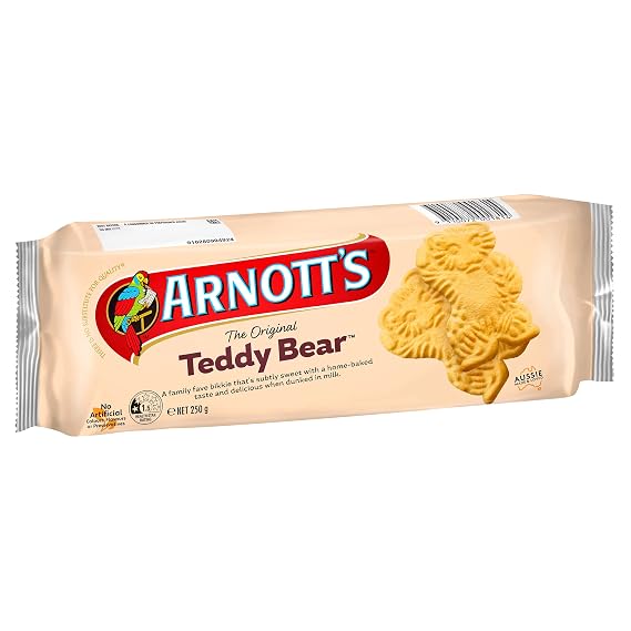 Arnott's Original Teddy Bear Biscuits 250g.