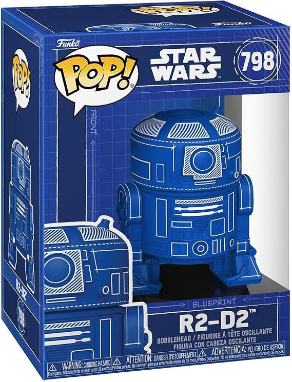 Funko Pop! Star Wars: R2-D2 (Blueprint) - Koleksiyon Vinil Figürü - Hediye Fikri - Resmi Ürünler - Film Hayranları