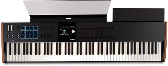 Arturia Keyboard Controller KeyLab mk3 88 keys / Hammer Action Velocity & Aftertouch compatible 88 keys/Pad function/Full Color Display equipped Black