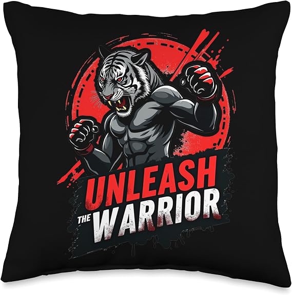 MMA Warrior Throw Pillow