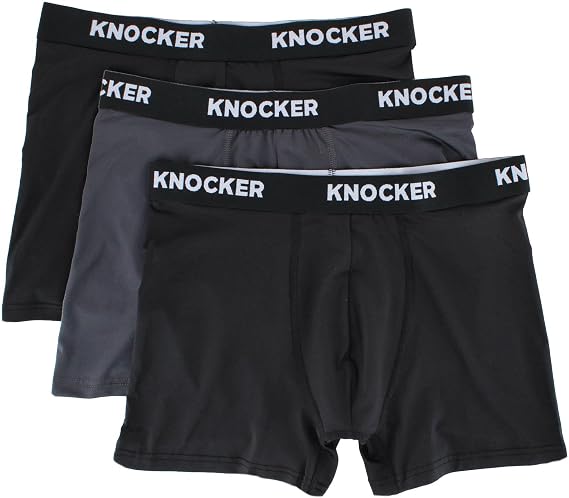 Knocker Mens Performance Boxer Briefs 3-Pack