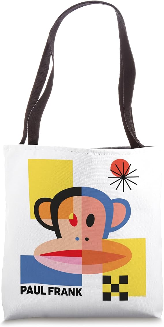 Paul Frank Julius Abstract 80s Block Art Tote Bag