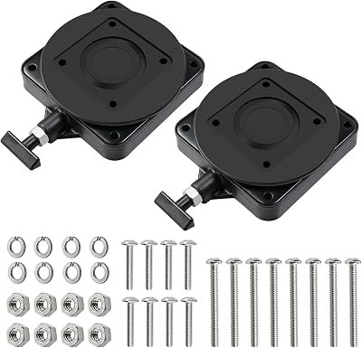 2 Pcs 2207003 Low-Profile Swivel Mounting Base Compatible with Cannon Downrigger