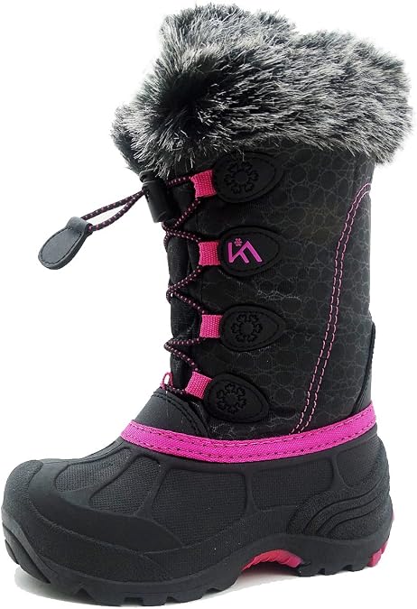 Snow Boots for Kids Waterproof Durable and Slip Resistant Winter Snow Boots for Boys and Girls with Insulated Fleece Lining Perfect for Snowy Adventures Ideal Snow Boots toddler to Keep Feet Warm and Dry