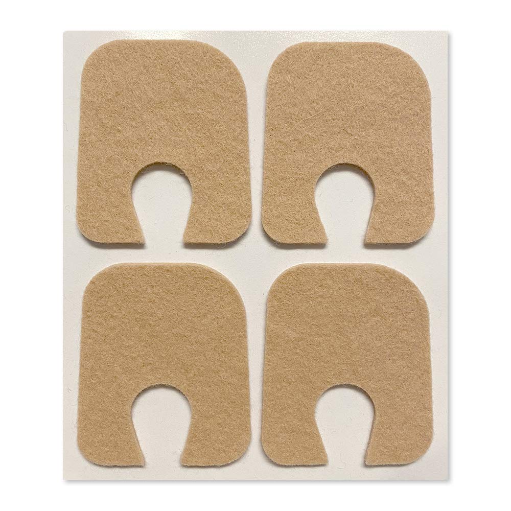 Aetna Foot Products - Adhesive Felt U-Shaped Callus or Toe Pads, Pack of 100, 18 Thick