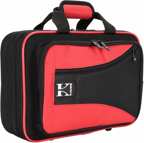 Kaces Lightweight Hardshell Clarinet Case, Red