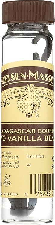 Nielsen Massey, Vanilla Beans Madagascar Bourbon, 2 Count