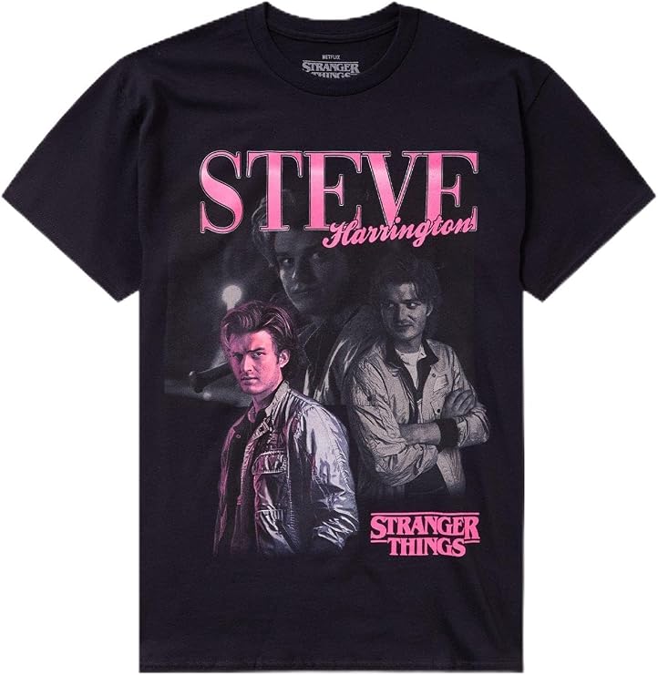 Hot Topic Stranger Things Steve Harrington T-Shirt XL Black