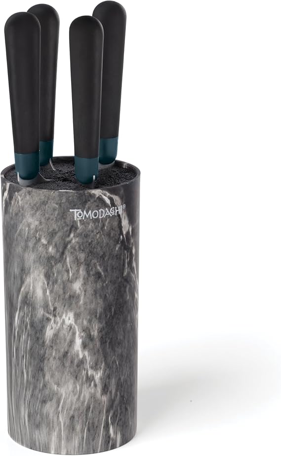 Hampton Forge 897344 Keen Black Marble 5-Piece Cutlery Set