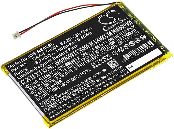 VI VINTRONS Battery Replacement Compatible for Creative DAP-HD0014, Labs Nomad Jukebox ZenTouch,