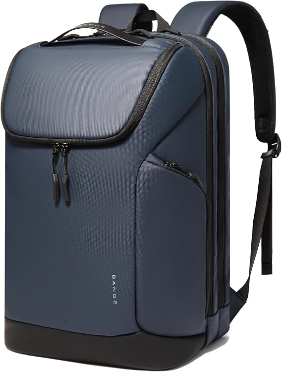BANGE Laptop backpack with 15.6 inch laptop compartment fit for overnight and commute for men and women (Blue)