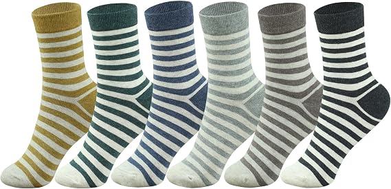 MAGIARTE Womens Mini Crew Cotton Socks,6 Pairs | Anti-pilling Cotton, Casual Athletic, Quarter Calf, Moisture Wicking,Gift box packaging