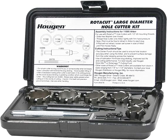 RotaCut Lg Dia. Hole Cutter Kit Fractional