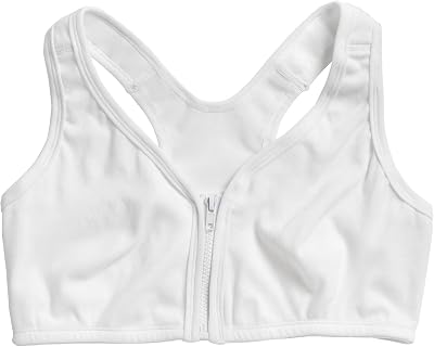 Fox Valley Traders Easy Comforts StyleTM Front Zip Mesh Back Bra