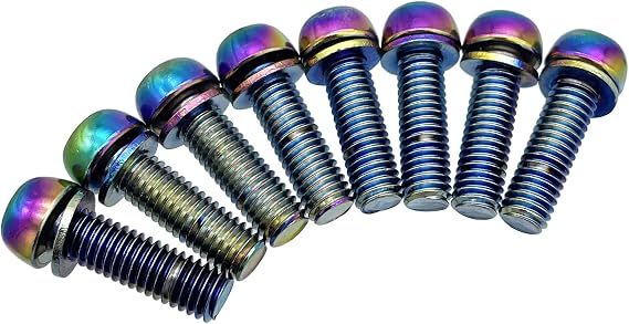 Bolts Screw with Washers for MTB Bike Bicycle Stem M5x20mm M6x20mm Steel Allen Hex Tapered