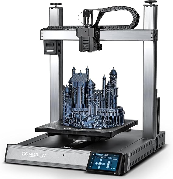 Sovol T300 3D Printer Max Speed up to 600mm/s, Klipper Firmware 300C All-in-one Hotend 30s Preheat Time 81-Point Auto Leveling 95% Pre-Assembly All Metal Body 11.8x11.8x13.8in