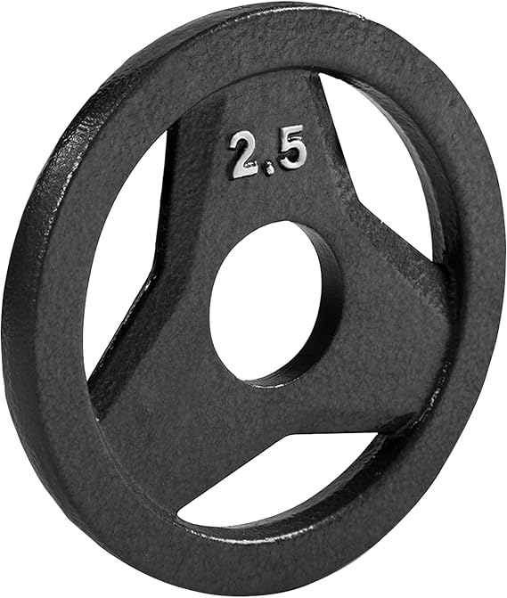JFIT Olympic 2 Inch Grip Plates and Bumper Plates for Barbell - Single Weights or Sets of 2 (Muliple Weights)