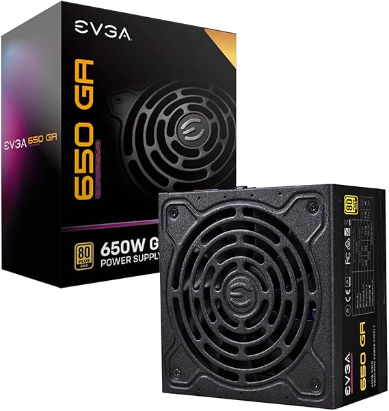 EVGA SuperNOVA 650 Ga, 80 Plus Gold 650W, Fully Modular, ECO Mode with Dbb Fan, Compact 150mm Size, Power Supply 220-GA-0650-X1