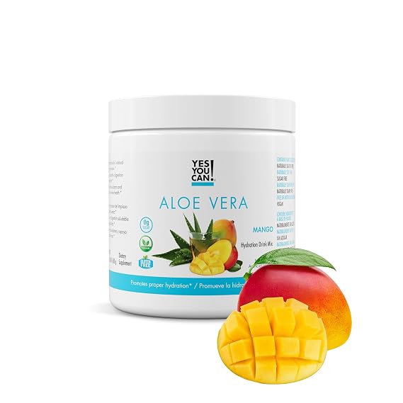 Yes You Can! Aloe Vera Drink Mix, Mango, 40 Servings