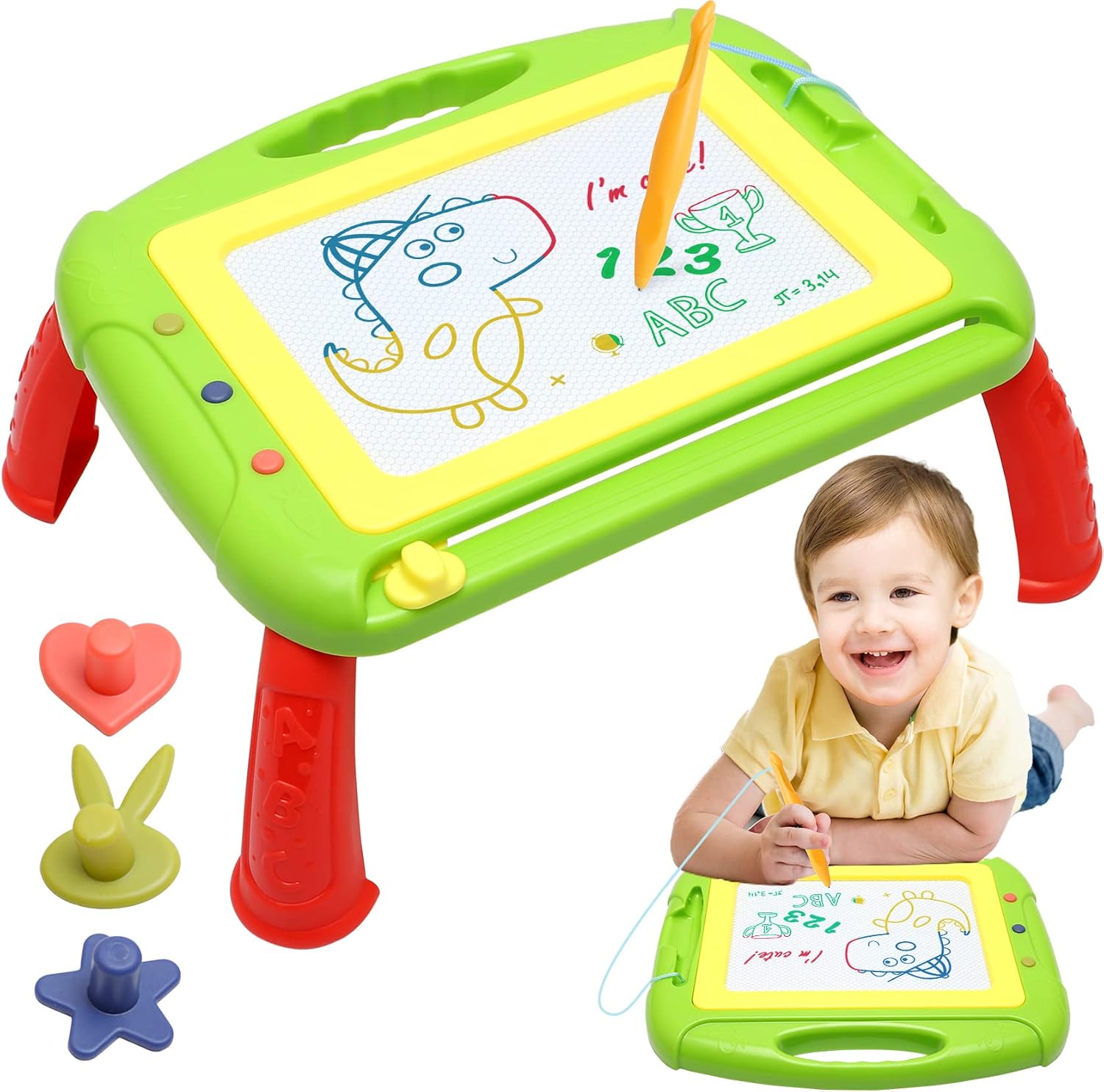 Toys for 1 Year Old Boy,Toddler Boy Girl Toys Magnetic Drawing Board,Kids Baby Toys for 1 2 3 Year Old Boys Girls,Magna Erasable Doodle Board Learning Toys Gifts for Girls Boy Age 3 Birthday Christmas