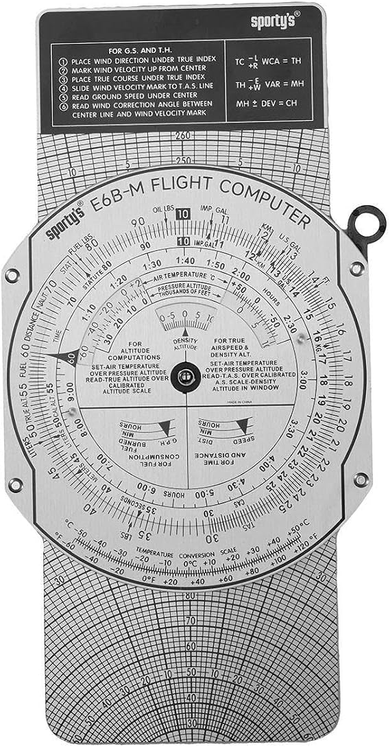 Sportys Manual E6B Flight Computer