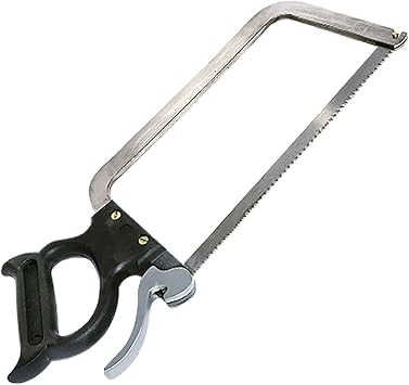 Weston Butcher Meat and Bone Saw with 16 Inch Stainless Steel Serrated Blade with Quick Release Handle 47-1601