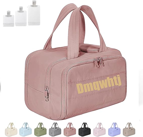 Travel Cosmetic Bag, Large Capacity Wide-Open Travel Cosmetic Bag