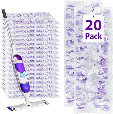 20 Count Disposable Heavy-Duty Power Mop Pads Refills for Swiffer Power Mop ,Replacement Floor Cleaning Refills, Non-Washable & Unscented, Compatible with Swiffer PowerMop only Pads,no Machine