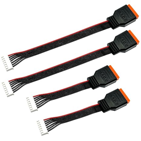 4Pcs JST-XH Balance Cable 2-6S 3S Lipo Battery Balance Charger Extend Expansion Plug Leads Adapter Conversion Line for RC Vehicles Lipo Battery Charging