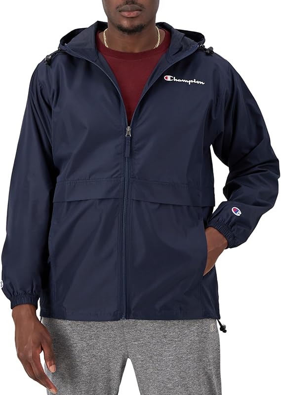 Full-Zip Stadium Jacket with Script Logo