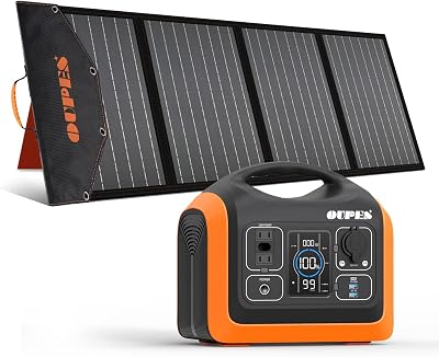 OUPES 1800W Solar Generator with 240W Panel Included, 1488Wh Portable Power Station with 3x 110V Peak 4000W AC Outlets, LiFePO4 Battery Pack Emergency Best for RV Camping Van