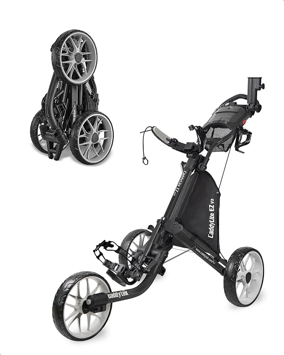Caddytek EZ Fold 3-Wheel Golf Push Cart 3-Wheel Golf Push Cart