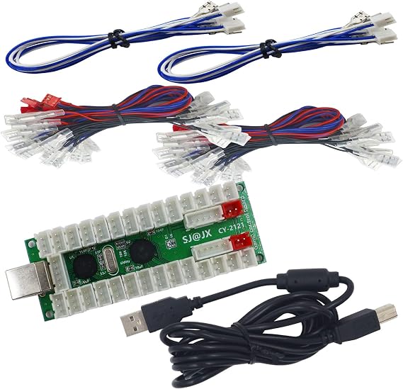 Arcade 2 Player USB Encoder LED 2 Player LED Arcade Kit LED Arcade LED Encoder Board Zero Delay Arcade LED Button