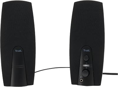 Trust Almo 2.0 PC Speakers for Computer and Laptop, 10 W, USB Powered, Black