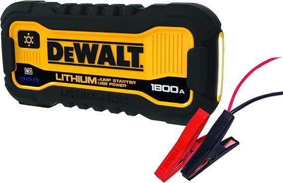 DEWALT DXAELJ18C 1800 Peak Amp Lithium Jump Starter with USB Power Bank