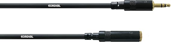 Cordial CFS 5 WY Symmetric Jack Connection Cable Jack 3.5 mm Stereo Gold/Jack Stereo Gold 3.5 mm/Length 5 m