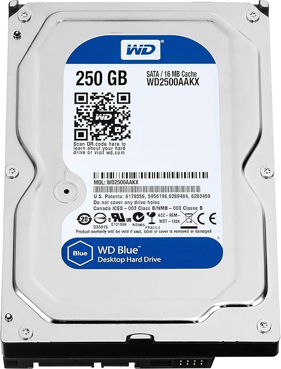WESTERN DIGITAL WD2500AAKX Caviar Blue 250GB 7200 RPM 16MB cache SATA 6.0Gb/s 3.5 internal hard drive