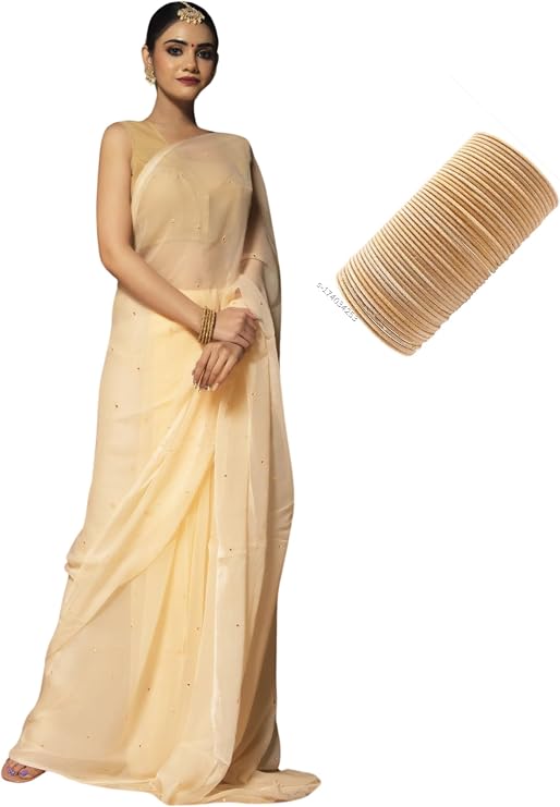 Festival Party Indian Designer Sarees Stitched Blouse Muslim Women in Saari