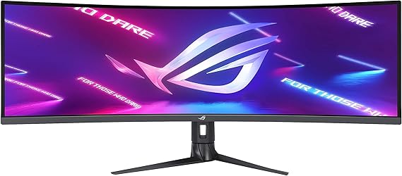 ASUS ROG STRIX XG49WCR 49 GAMING VA KAVISLI AURA RGB FREESYNC HDR DFHD 5120x1440 1MS 165HZ DP HDMI USB MM VESA 3YIL ELMB, HDR 400, 90% DCI-P3, RJ45, AKILLI KVM, YUKSEKLIK AYARI Monitör