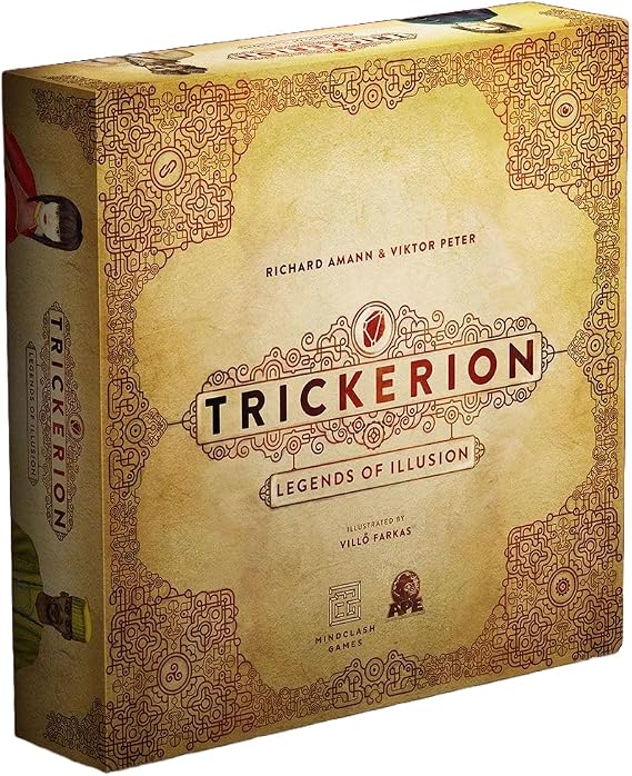 Mindclash Games Trickerion - Legends of Illusion Base Game | Victorian Steampunk Worker Placement Game for 2-4 Players | 48 Unique Trick Cards & Action Selection Mechanics