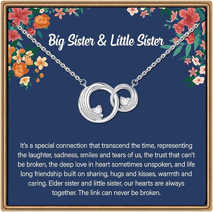 IEFLIFE Sister Gifts - Sisters Necklaces gifts for Women Sister Friends