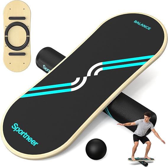 Sportneer Balance Board, 7-Mode Balance Trainer with Roller & Ball