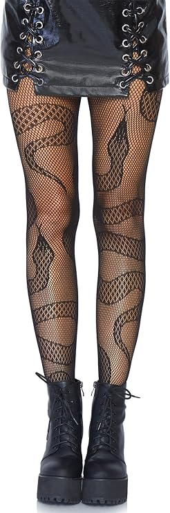 Leg Avenue Patterned Fishnet Tights With Designs