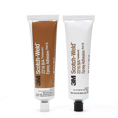 3M Scotch-Weld Epoxy Adhesive 2216, Translucent, Part B/A, Tube Kit
