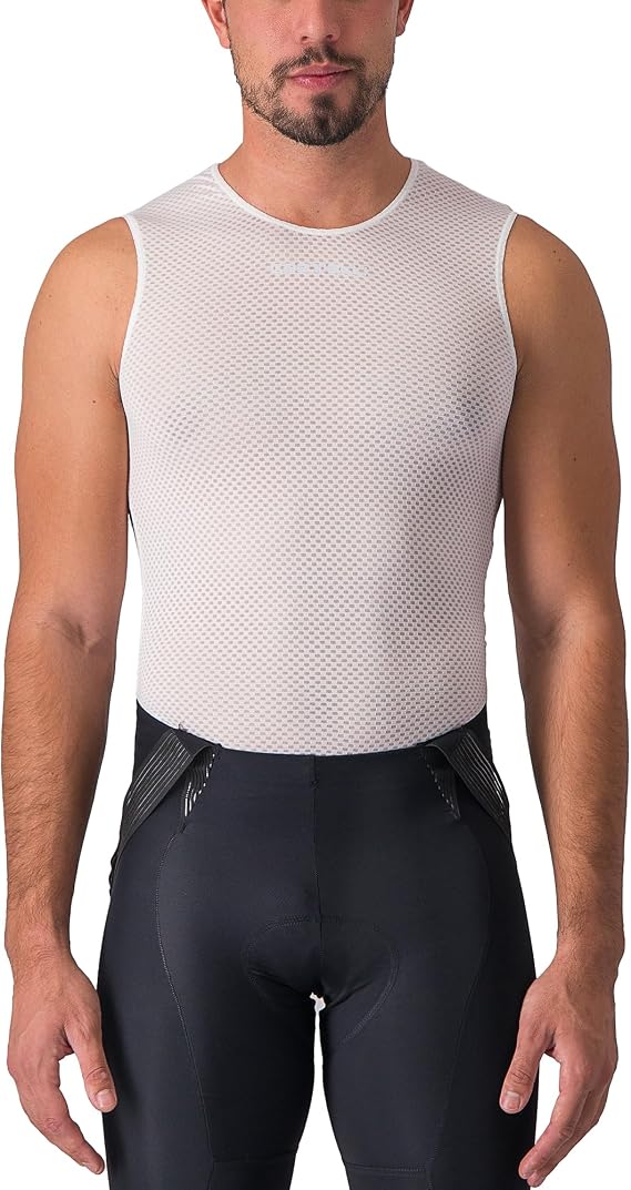 CASTELLI Mens Pro Mesh 2.0 Sleeveless Jersey, Breathable Cycling Mesh Base Layer for Road, Gravel Biking & Racing