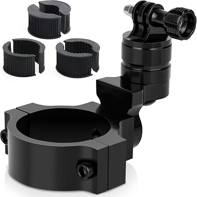 Chelhead Camera Mount Holder UTV ATV, Universal Fits 1 1.5 1.75 2 Tube Camera Mount Clamp Compatible with oPro Hero, SJ, DJL, Insta360