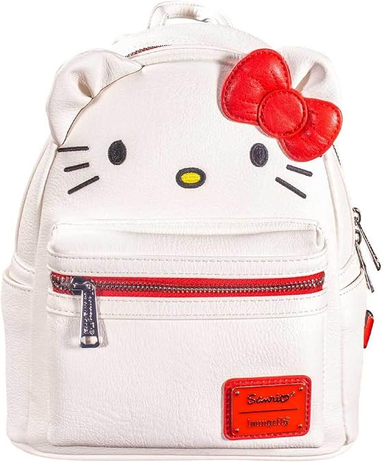 Loungefly Sanrio Hello Kitty Big Face Cosplay Womens Double Strap Shoulder Bag Purse